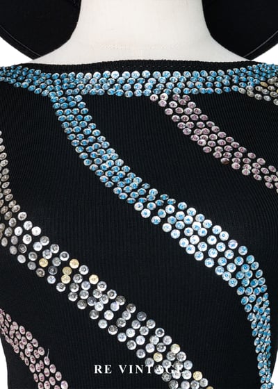 霓虹城市電流心跳針織背心7