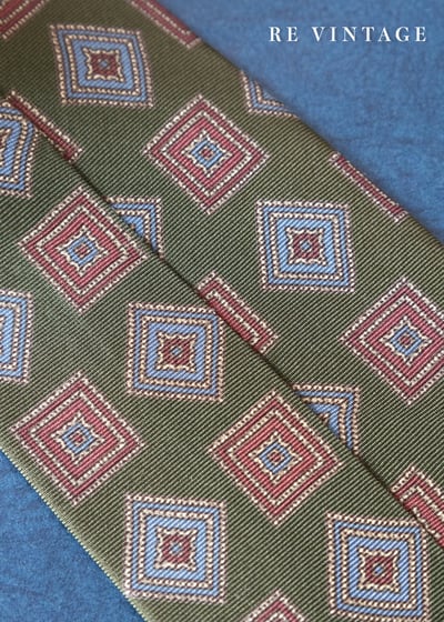 抹茶綠綠顛倒方格領帶9