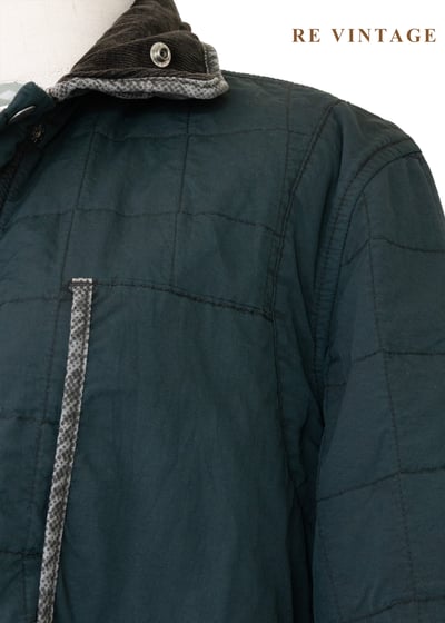 重磅水洗迷幻格紋硬挺夾克17