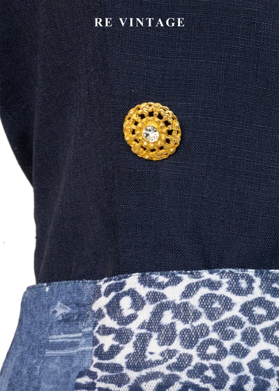 質感單品 - Navy Tailored Vest 金光雙排釦挖背背心6