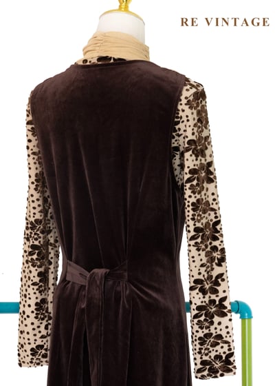 質感單品 - 金圈摩卡絨布長洋裝12