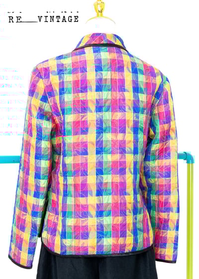 彩虹小格紋旗袍式上衣5