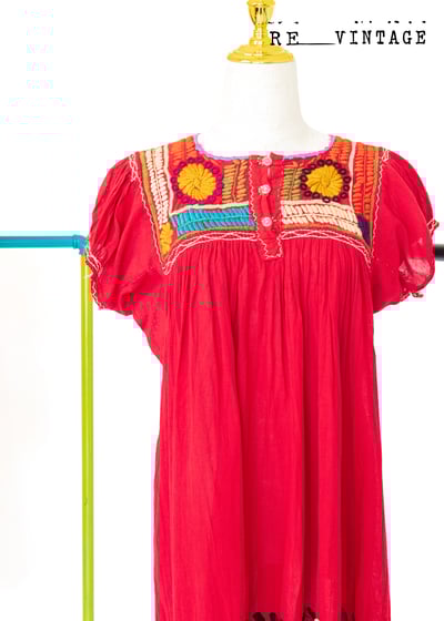 『紐約寶物』全手工刺繡豔紅炙熱の夏日洋裝3