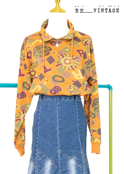 小太陽圖騰針織套頭上衣1