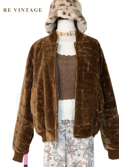 泰迪の焦糖熱可可絨布夾克外套1