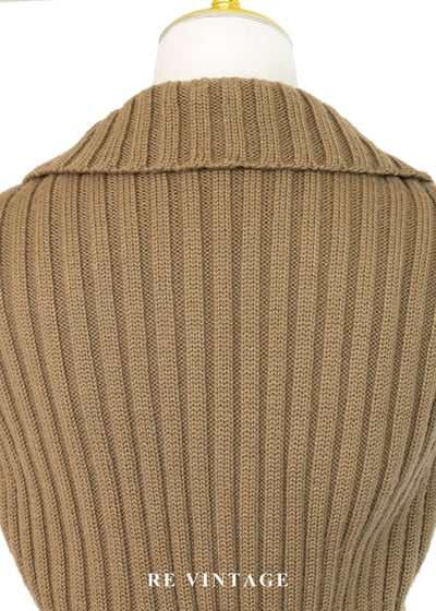 大地岩石毛絨針織背心12