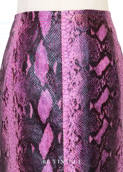 粉紅電光蛇影短裙（27"）3