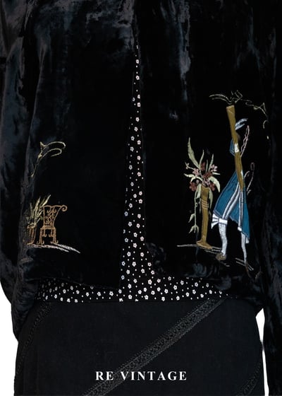 童話午夜劇場絨布短版外套4