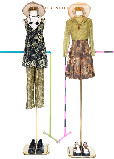 森林裡の小豹考古學家高腰長褲（27-30"）2