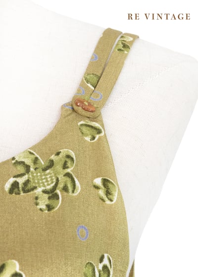 綠豹小花大地溫柔長洋裝7