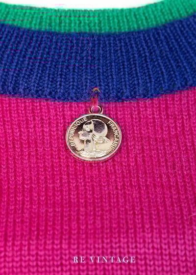 日本製 - 桃粉色の錢幣針織毛線上衣5