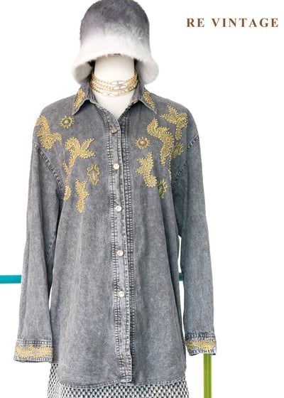 金翼微光水洗單寧襯衫7