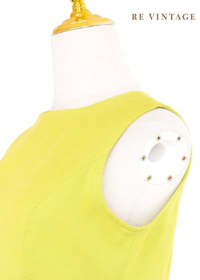 草綠色小格紋氣質背心4