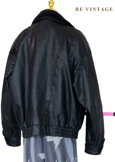 逆風黑行重工細節皮革外套13