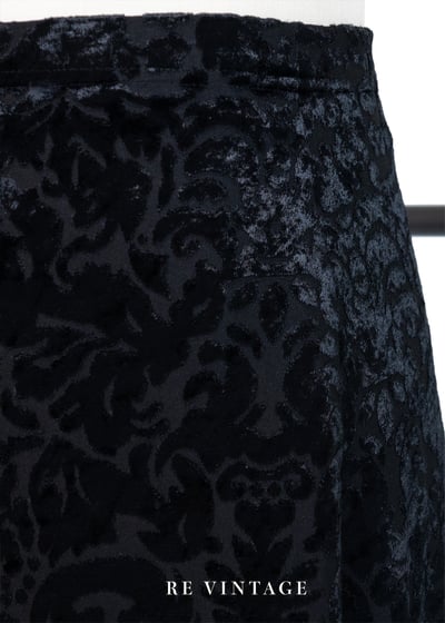 典雅の圖騰燒絨絨布長裙（26-28"）4