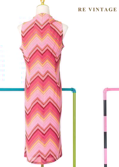 戀愛迷幻舞池鋸齒圖騰洋裝10