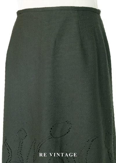 流浪詩人- 軍綠色簍空流蘇中長裙（25"）7