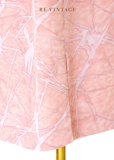 粉紅爆裂紋路雪紡長裙（24.5"）9