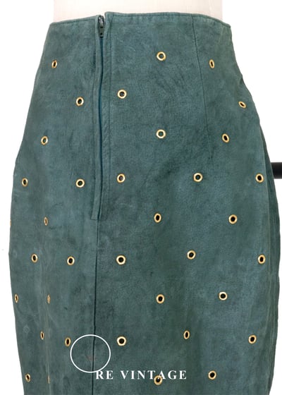 森林微光麂皮高腰美裙(28")11