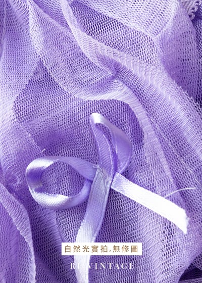紫色薄霧浪漫蝴蝶結網紗背心12