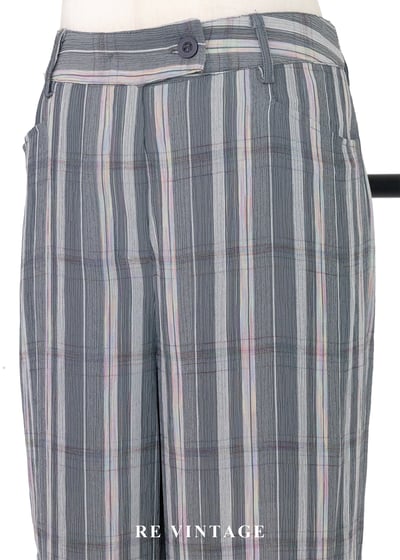 色鉛筆線條冷灰色長褲（28"）3