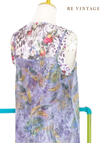 Orchid Bloom 透膚壓皺網紗細肩長洋裝11