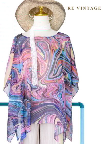 絢彩流體調色盤上衣1