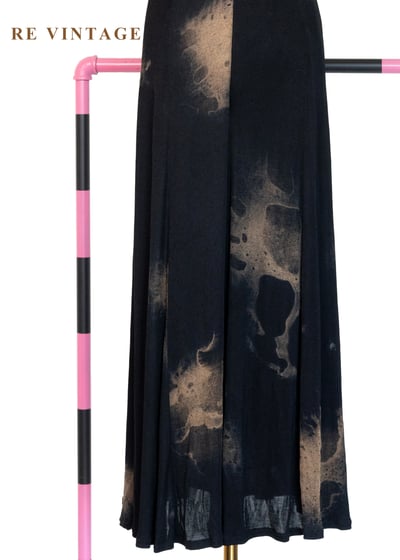 潑墨暈染排釦唯美長洋裝6