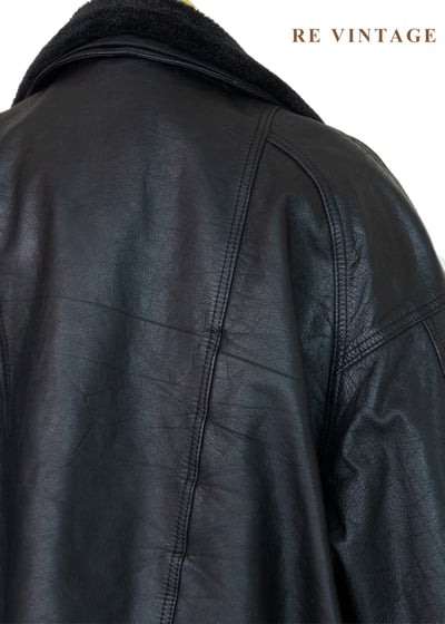 逆風黑行重工細節皮革外套15