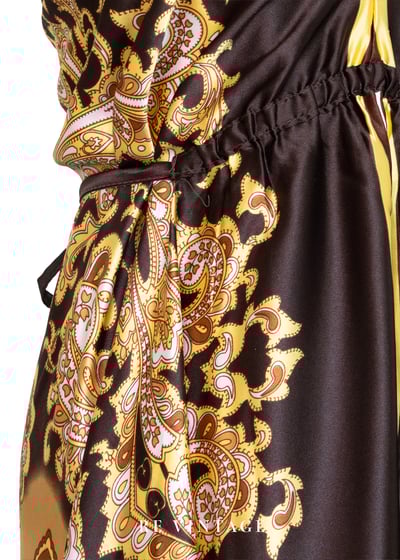 幻境帝國緞面繞頸洋裝8