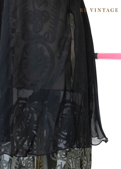 紅花綠葉透膚雪紡背心4