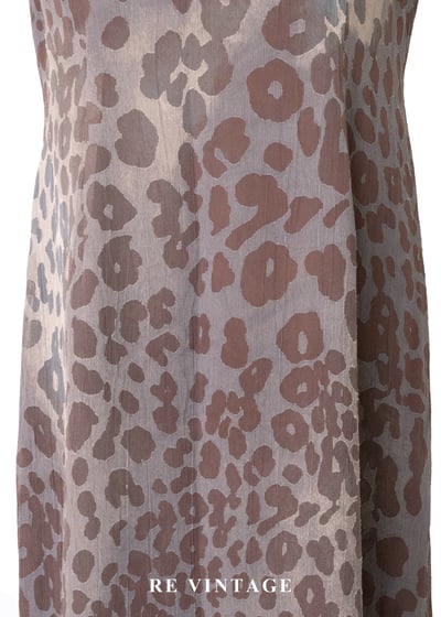 曠野中的可可棕內斂優雅豹紋長洋裝6