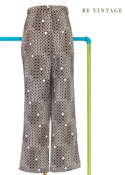 摩登復古迷宮格紋長褲（28"）11
