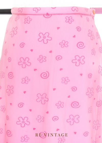 奧莉薇戀愛中小花中長裙（26")4