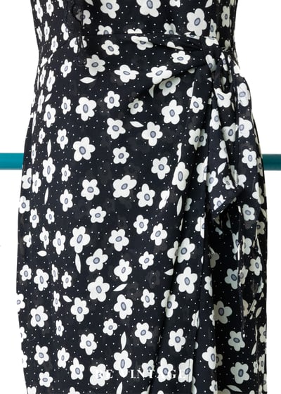 黑白映畫 - 法式雛菊氣質洋裝7