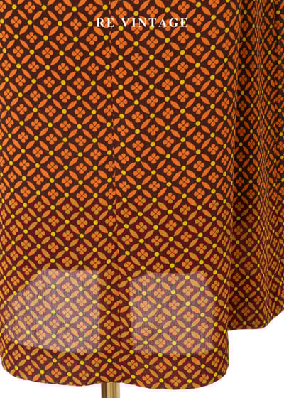 菱格小花奶酥派長裙（25"）10