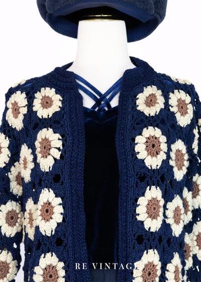 行走中的小花園織品長版外套/罩衫3