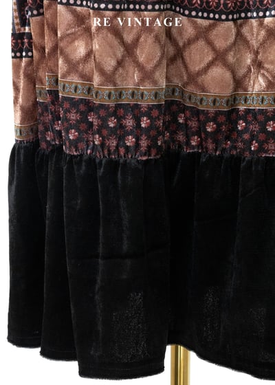 異國粉紅銀幣女王絨布美裙（22-27"）9