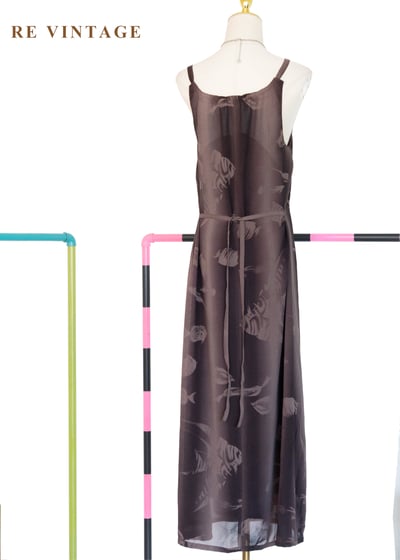 可可漸層霧中魚群長洋裝12