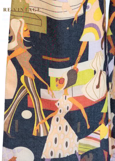 時尚插畫摩登色女伶長褲（27"）6