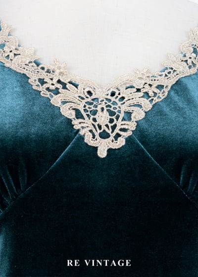 套裝組合 -深湖水綠壓褶絨布背心6