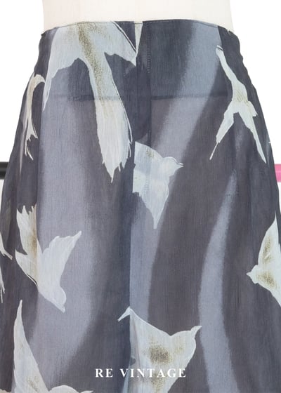 套裝短褲 - 煙雨霧色裡的飛鳥短褲3