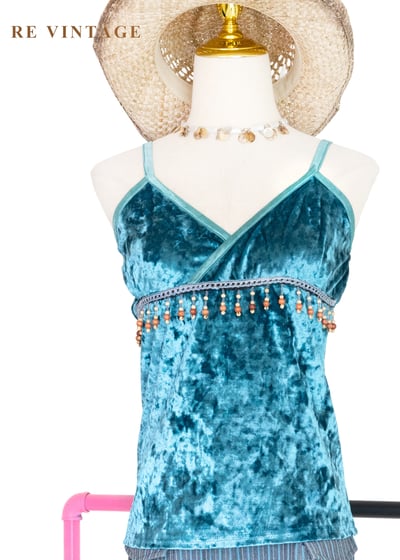 異國舞姬搖動木珠絨布背心1