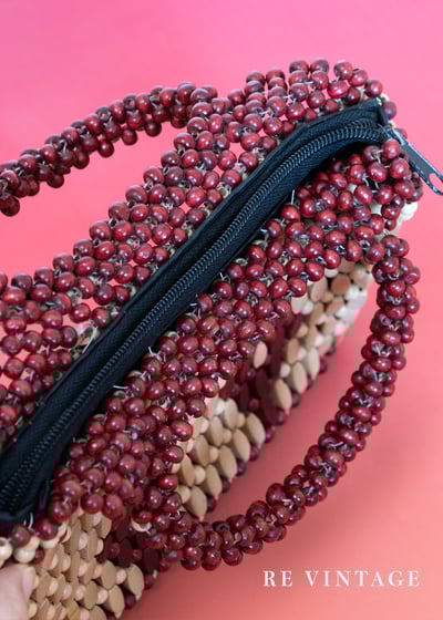 小紅豆菱格手提小包8