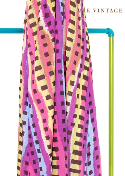 『歐洲寶物』Color Wave 格紋長洋裝3