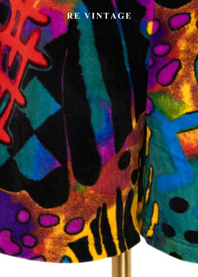 Neon Beats 潑墨狂想絨布短褲（27"）9