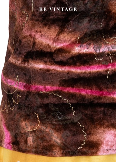 巧克力霓虹蕾絲小花絨布背心6