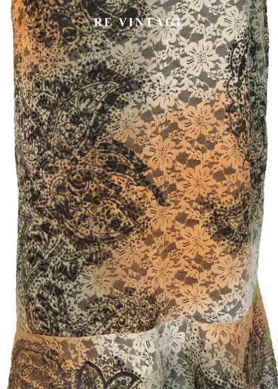 Moss 橘光蕾絲中長裙（28-31"）11