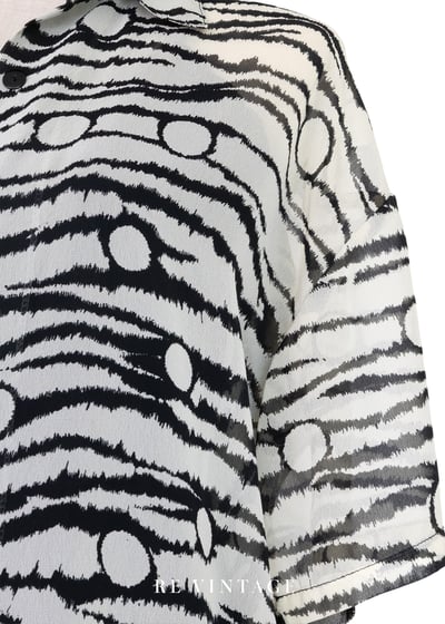 Monochrome 黑白脈動雪紡襯衫5