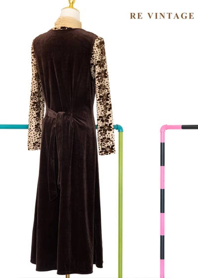 質感單品 - 金圈摩卡絨布長洋裝9